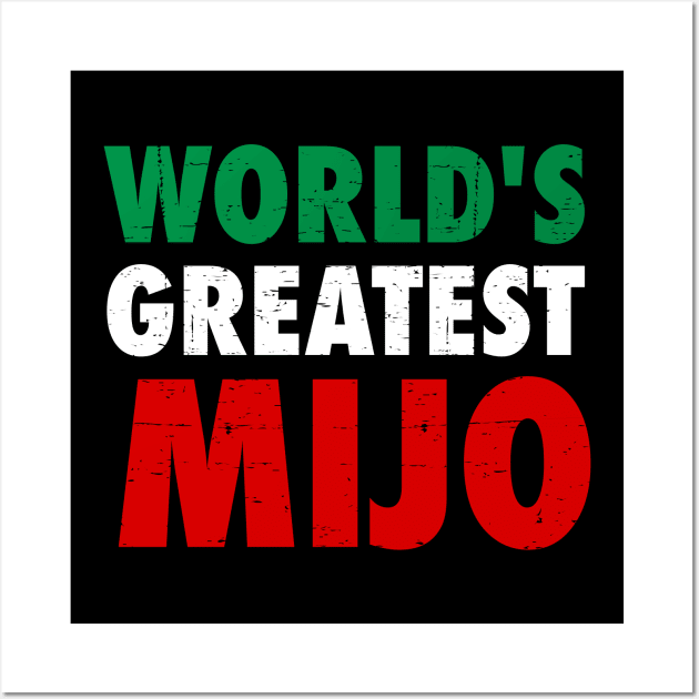 World's greatest mijo - Color design Wall Art by verde